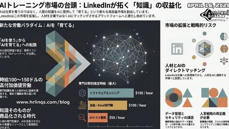 LinkedInが参入する「AI労働市場」 / LinkedIn Enters the AI Labor Market:「アメリカ人事界隈」#アメリカHR #HRLinqs #HRLinqsLearning #HRLinqsConnect