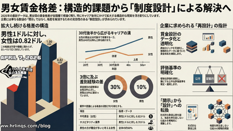 男女賃金格差はなぜ埋まらないのか / The Gender Pay Gap Is Not Just Perception :「アメリカ人事界隈」#アメリカHR #HRLinqs #HRLinqsLearning #HRLinqsConnect