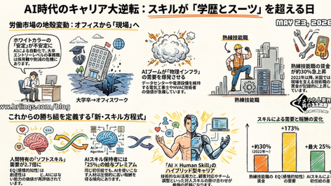 “大学へ行けば安泰”ではなくなる時代へ / AI Is Rewriting the White-Collar Dream:「アメリカ人事界隈」#アメリカHR #HRLinqs #HRLinqsLearning #HRLinqsConnect