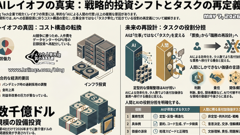 AI時代、“仕事そのもの”より“タスク”が変わり始めているIn the / AI Era, Tasks Are Changing Faster Than Jobs:「アメリカ人事界隈」#アメリカHR #HRLinqs #HRLinqsLearning #HRLinqsConnect