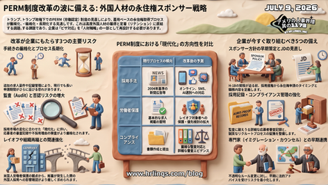 雇用ベースGreen Cardのスポンサー制度が厳格化へ / PERM Overhaul Could Reshape Employer-Sponsored Green Cards :「アメリカ人事界隈」#アメリカHR #HRLinqs #HRLinqsLearning #HRLinqsConnect