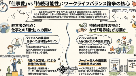 ワークライフバランス不要論が映すもの / The Gap Between Executives and Employees:「アメリカ人事界隈」#アメリカHR #HRLinqs #HRLinqsLearning #HRLinqsConnect