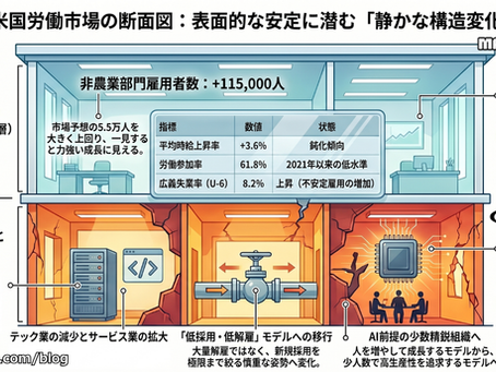 AI時代の雇用市場、「安定」の中で進む静かな変化 / The Quiet Transformation of the Labor Market in the AI Era:「アメリカ人事界隈」#アメリカHR #HRLinqs #HRLinqsLearning #HRLinqsConnect