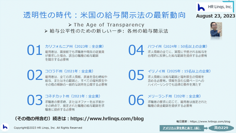 透明性の時代:米国の給与開示法の最新動向:「アメリカ人事を図と表で(仮)」#アメリカHR