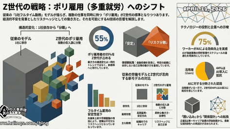 Z世代はなぜフルタイムを選ばないのか / The Rise of Poly-Employment :「アメリカ人事界隈」#アメリカHR #HRLinqs #HRLinqsLearning #HRLinqsConnect
