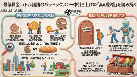 最低賃金17ドルは労働者を救うのか / Could a Higher Federal Minimum Wage Harm Local Economies :「アメリカ人事界隈」#アメリカHR #HRLinqs #HRLinqsLearning #HRLinqsConnect