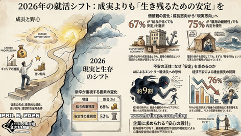 新卒は「給料より安定」を選ぶ時代へ / Graduates Choose Stability Over Salary :「アメリカ人事界隈」#アメリカHR #HRLinqs #HRLinqsLearning #HRLinqsConnect