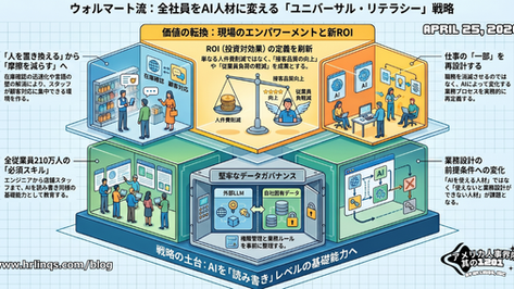 AIは一部の専門職だけのものではない:ウォルマートが示す“全社員AI化” / AI Is No Longer Just for Specialists :「アメリカ人事界隈」#アメリカHR #HRLinqs #HRLinqsLearning #HRLinqsConnect