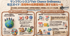 San Franciscoの「Ban-the-Box」規制が拡大 / New Fair Chance Rules Take Effect in San Francisco :「アメリカ人事界隈」#アメリカHR #HRLinqs #HRLinqsLearning #HRLinqsConnect