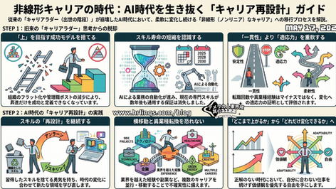 AI時代、キャリアは“昇進”より“再設計”になる / Why Linear Careers No Longer Work in the AI Era:「アメリカ人事界隈」#アメリカHR #HRLinqs #HRLinqsLearning #HRLinqsConnect