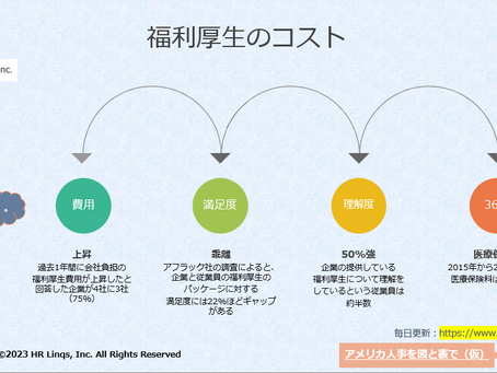 福利厚生のコスト:「アメリカ人事を図と表で(仮)」