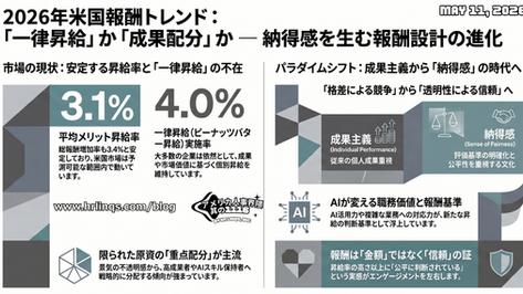 成果主義は続くのか、それとも“平等昇給”へ向かうのか / Performance Pay or Equal Raises:「アメリカ人事界隈」#アメリカHR #HRLinqs #HRLinqsLearning #HRLinqsConnect