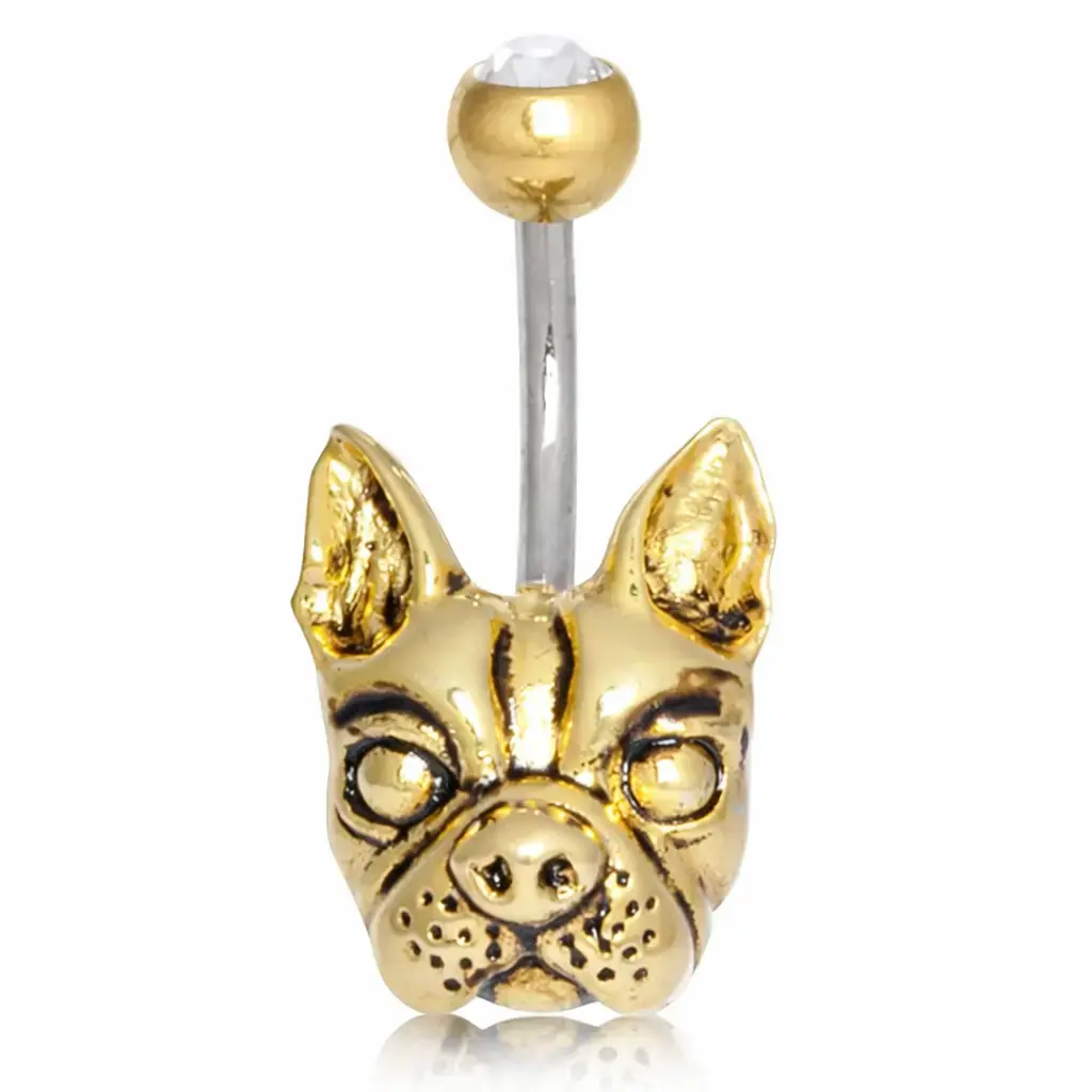Piercing nombril Bulldog or