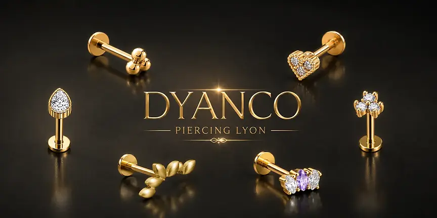 Piercing-labret-levre-et oreille-titane-or-acier