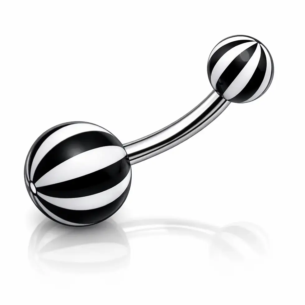 Piercing nombril acrylique