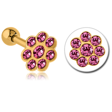 Piercing Tragus - Helix fleur