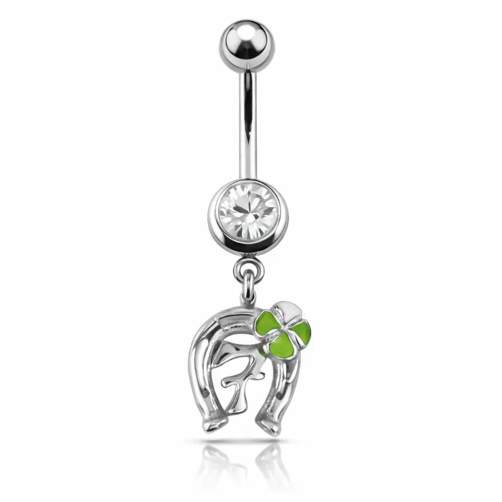 Piercing nombril porte bonheur