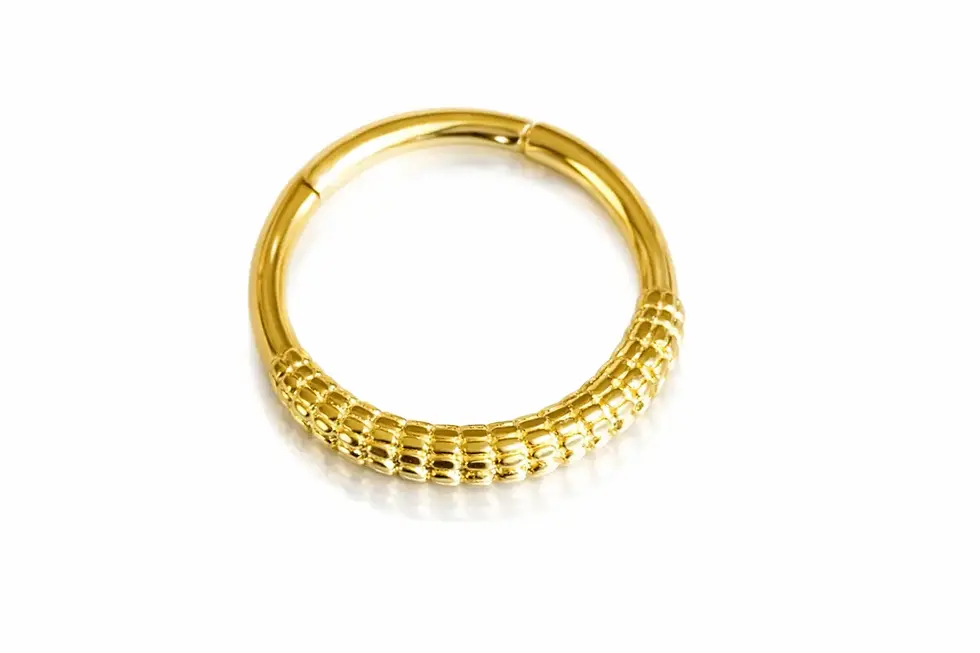 Anneau piercing clicker cobra