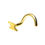 Thumbnail: Piercing-nez-éclair-titane-dore