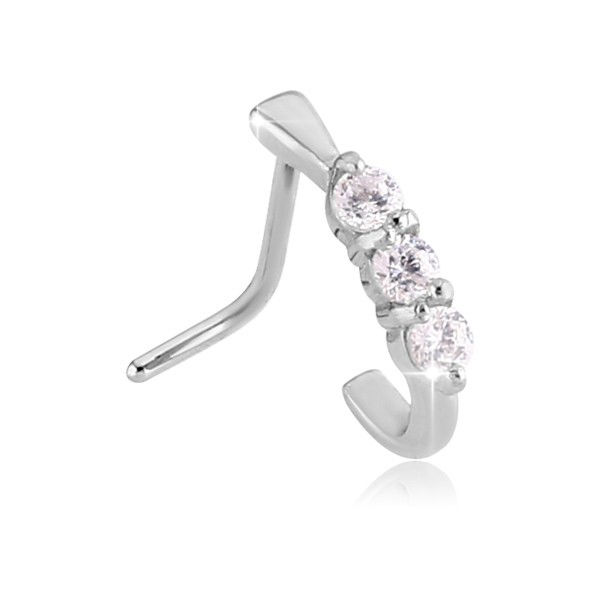 Piercing nez anneau avec brillant