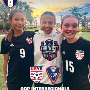 Three Eastside FC G2012s selected for ODP Interregional Event in Orlando