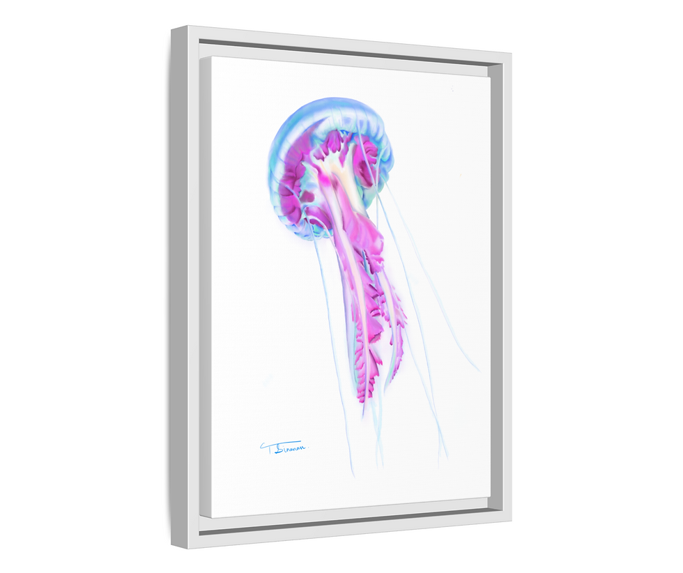 Thumbnail: Drifting Enchantment Framed Print on Canvas
