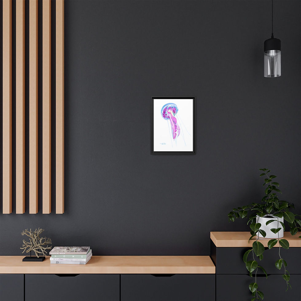 Thumbnail: Drifting Enchantment Framed Print on Canvas