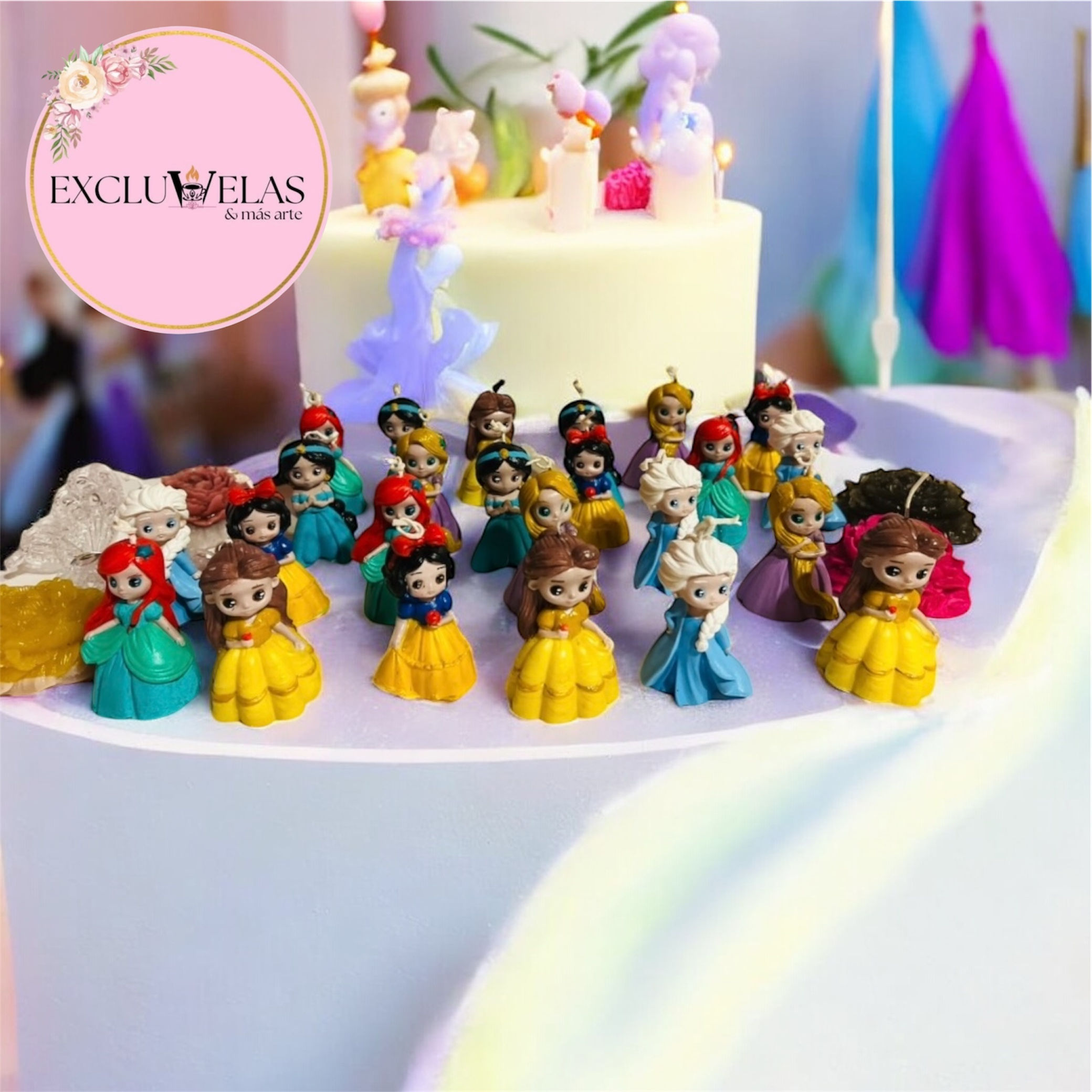 Velas de princesas Disney