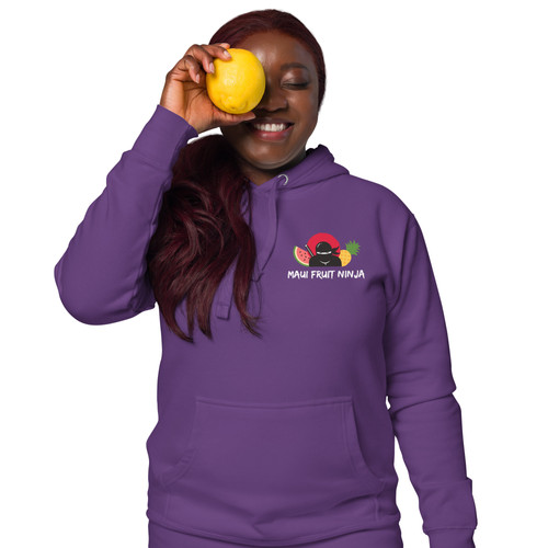 Unisex Hoodies (White Font) | Maui Fruit Ninja