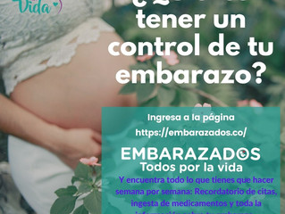 ¿Quieres tener un control de tu embarazo?