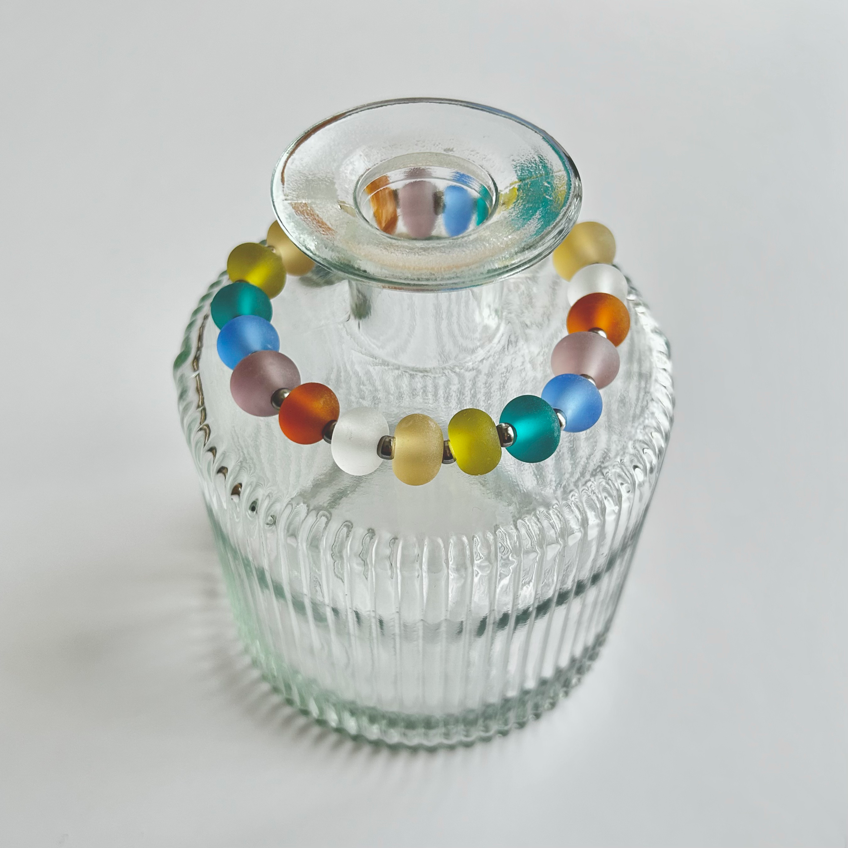 Multi 003 M - Glass Bead Bracelet