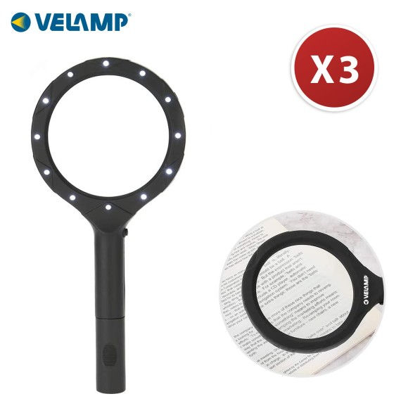 IN287 - Loupe avec 12 LEDnoire