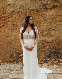 real bride in Columbia City wedding dress