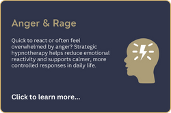 Image for Anger Hypnotherapy. Strategic hypnosis supports calmer reactions and reduces emotional out