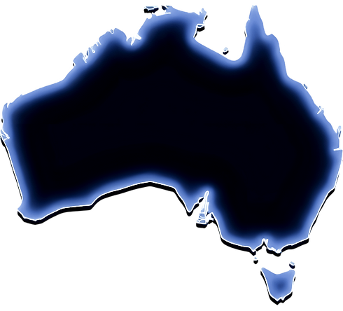 Stylised map of Australia representing nationwide access to online hypnotherapy and telehealth support