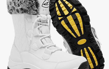 EARLDE Womens White Winter Boots