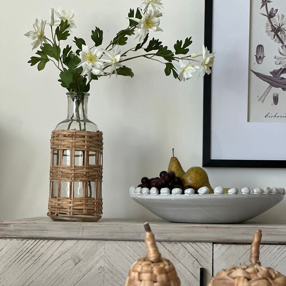 Thumbnail: Mabel Glass and Cane Bottle Vase