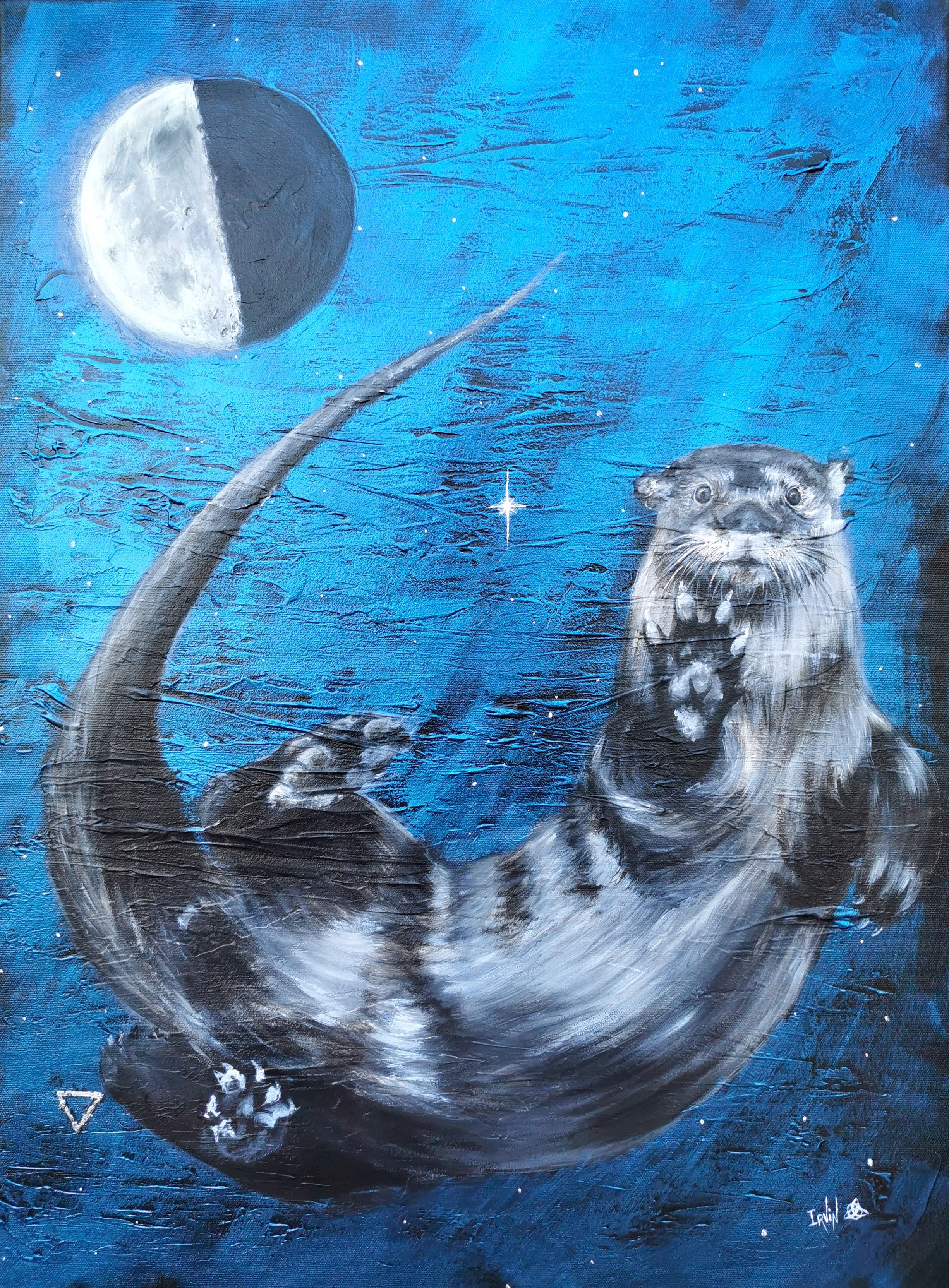 Carte postale Loutre A6