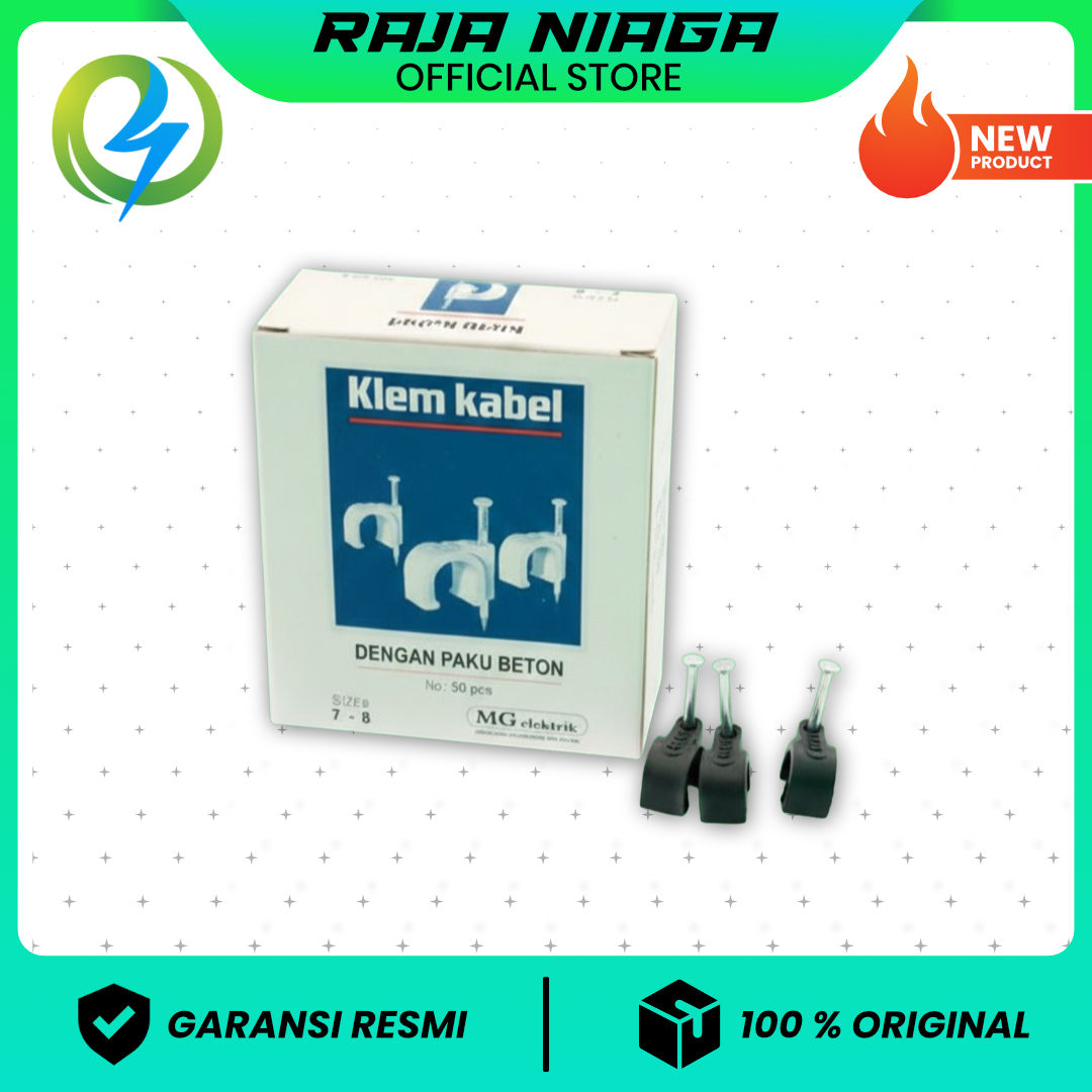 KLEM KABEL 7-8 MM HITAM. KLEM KABEL HITAM