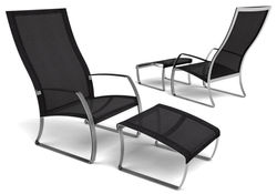 Kai Lounger + Ottoman