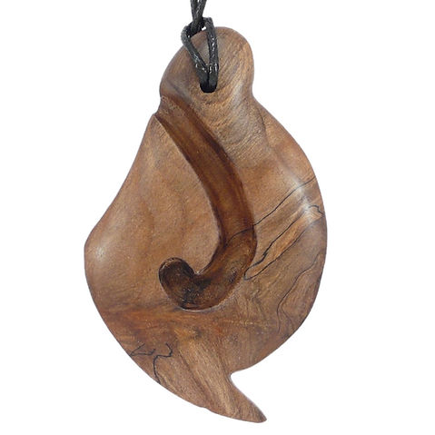 Hei Matau Driftwood pendant from driftwood collected from Wanaka New Zealand Driftwood Shaper Ltd www.driftwoodshaper.com