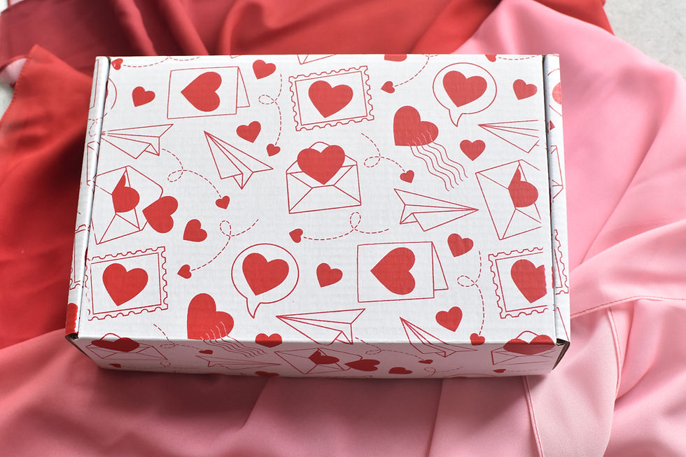 Thumbnail: 3 scarves box and ribbon Eid gift set