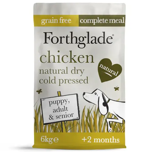 Forthglade - Chicken Natural Dry Cold Pressed Grain Free Dog Food 6KG