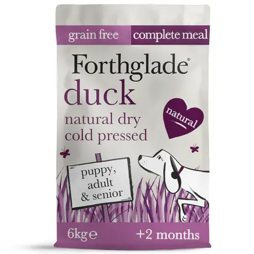 Forthglade - Duck Natural Dry Cold Pressed Grain Free Dog Food 6KG