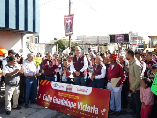 Inicia Pepe Chedraui obras de rehabilitación vial en la Junta Auxiliar de Santa María Xonacatepec