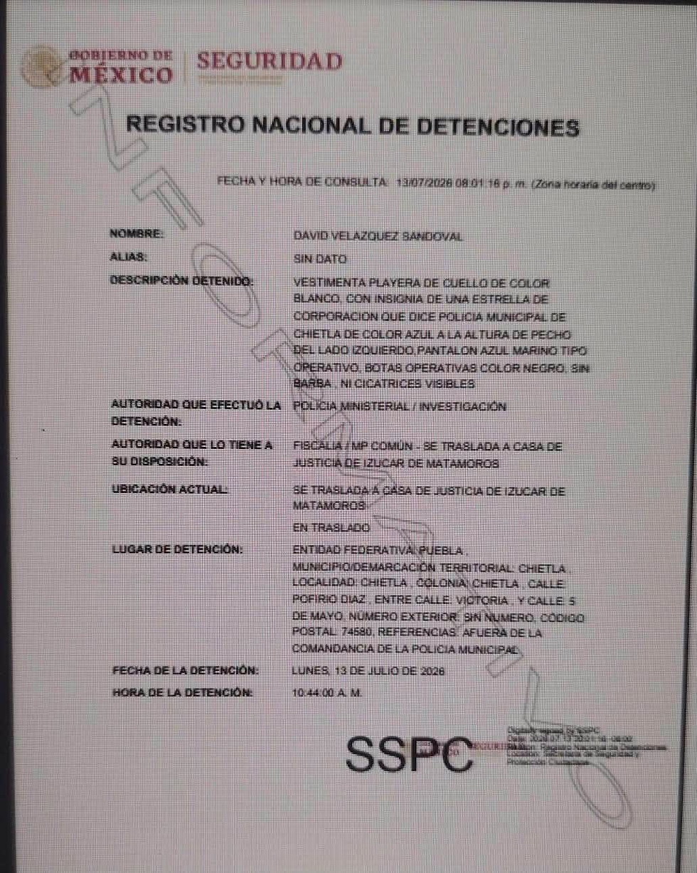 Operación Enjambre llega a la Mixteca: detienen a tres directores de Seguridad Pública en Puebla