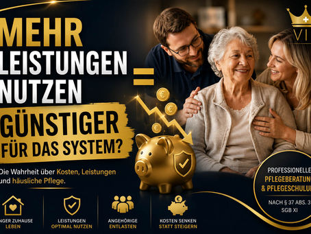 Durch bessere Beratung mehr Leistungen und trotzdem das Pflegesystem entlasten