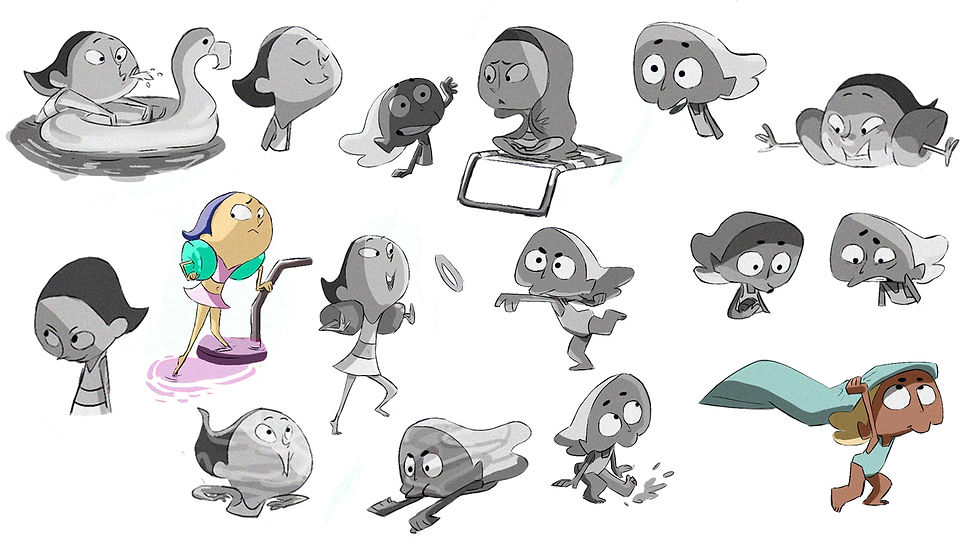 Sunie and Luna Character exploration