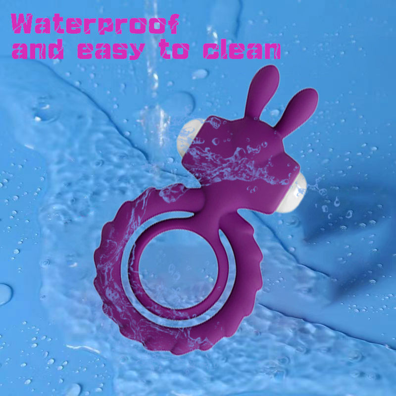 Miniatura: Anillo conejo vibrador para pene