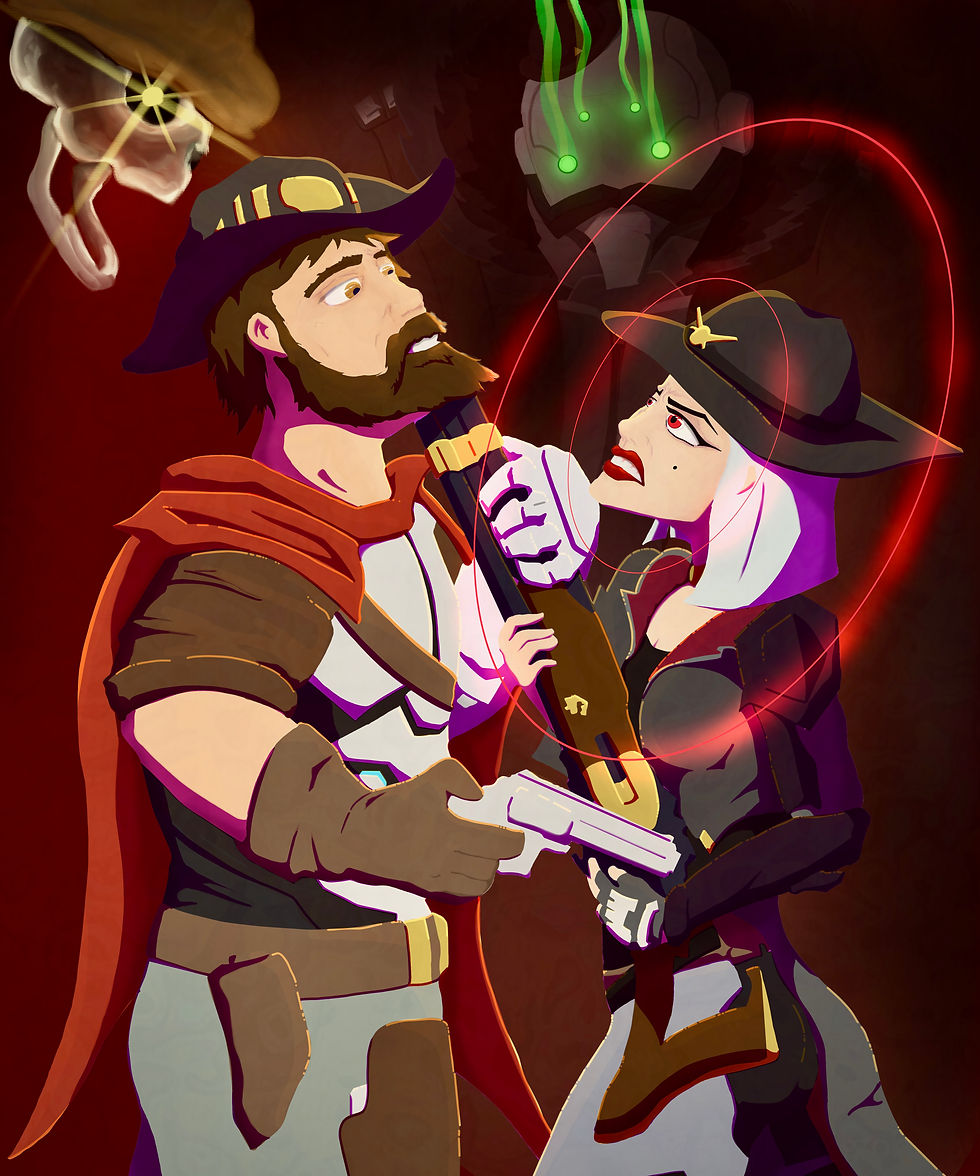 Cassidy and Ashe Overwatch Fan Art